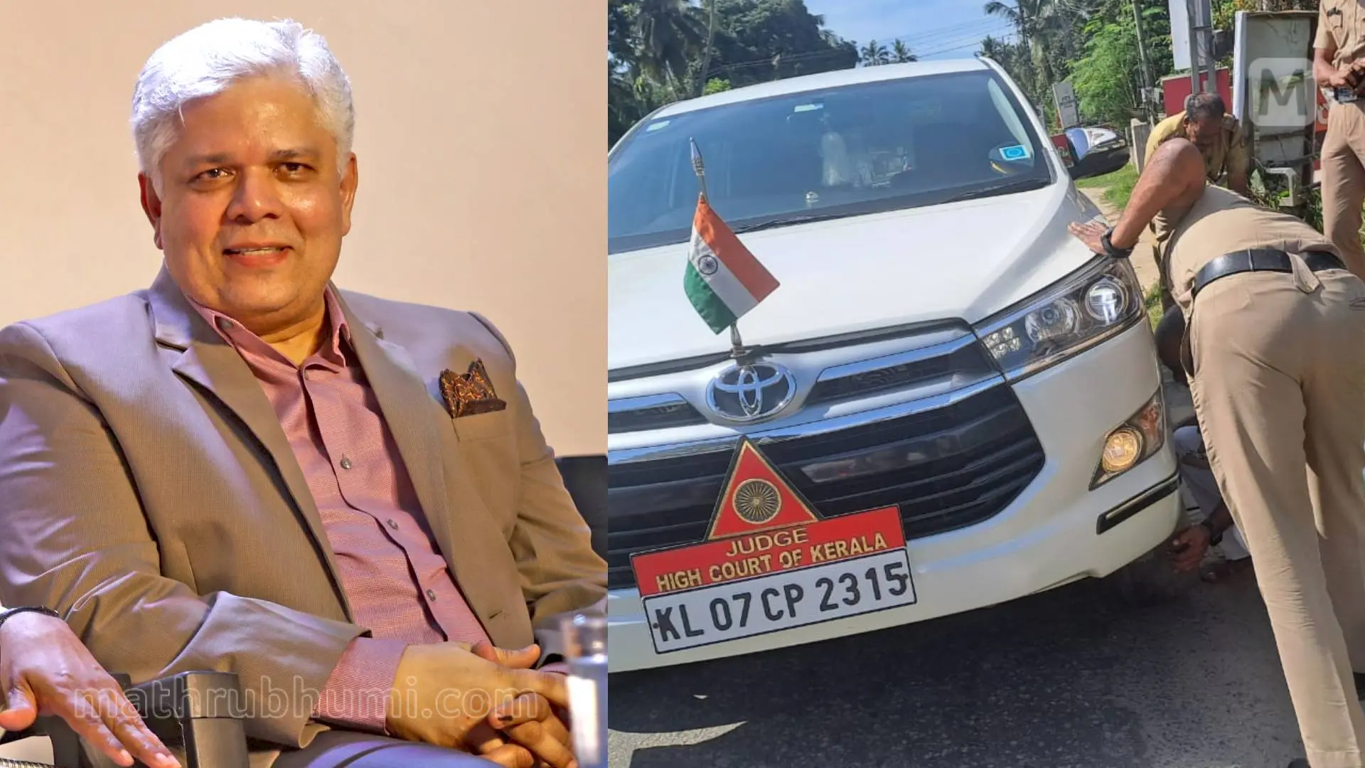 ജസ്റ്റിസ് ദേവൻ രാമചന്ദ്രൻ, അപകടത്തിൽപ്പെട്ട കാർ