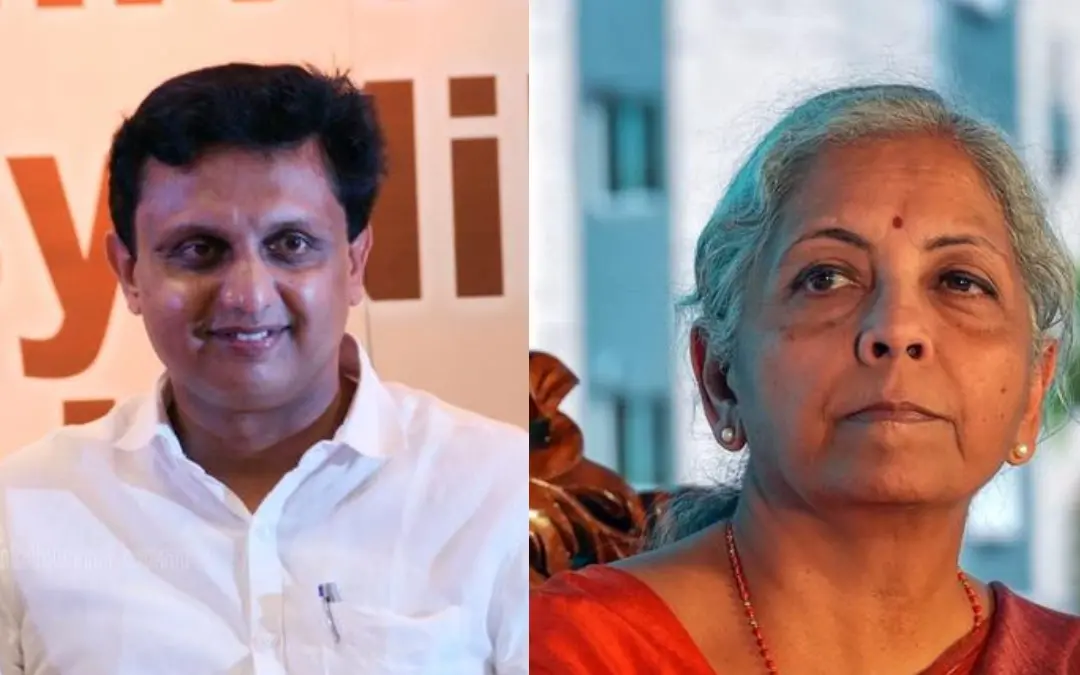 പി.എ. മുഹമ്മദ് റിയാസ് | Photo: Mathrubhumi, നിര്മലാ സീതാരാമന് | Photo: PTI