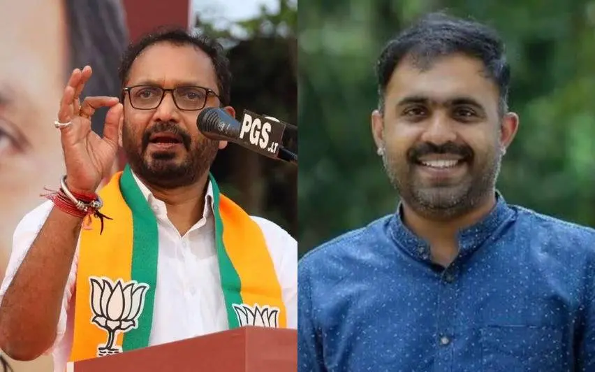 കെ. സുരേന്ദ്രന്, അബിന് വര്ക്കി | Photo: Facebook/ K Surendran and Facebook/ Abin Varkey Kodiyattu