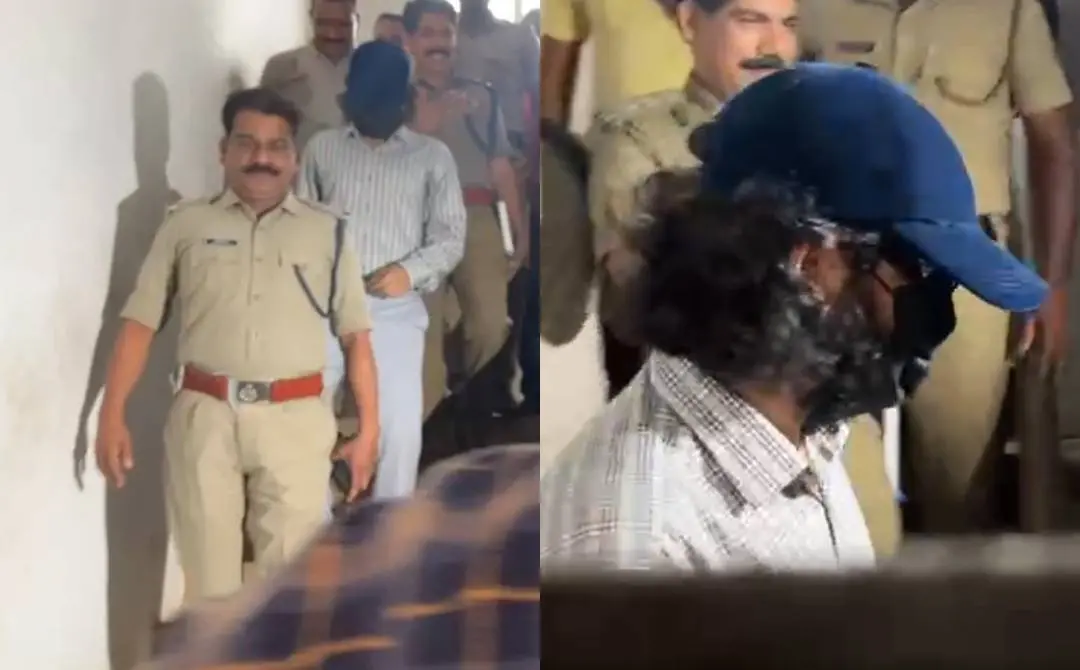 കൊച്ചിയിൽ ചോദ്യംചെയ്യലിന് ശേഷം നടൻ ശ്രീനാഥ് ഭാസി പുറത്തേക്ക് വരുന്നു | സ്ക്രീൻഗ്രാബ്