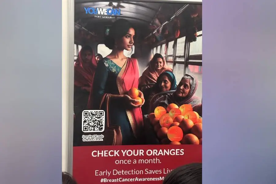 സ്തനങ്ങളെ ഓറഞ്ചുമായി താരതമ്യപ്പെടുത്തി; ഡൽഹി മെട്രോയുടെ കാംപയിൻ വിവാദത്തിൽ