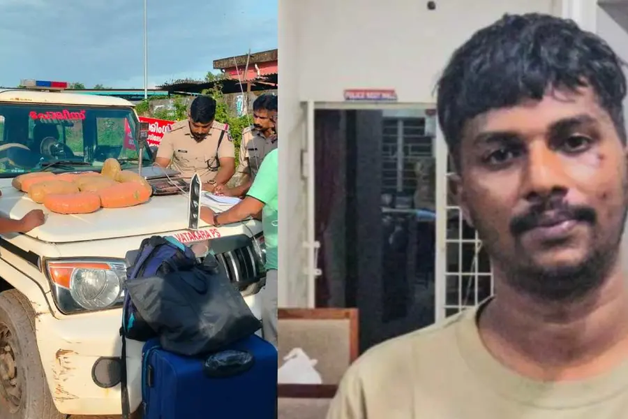 രണ്ടുകിലോ കഞ്ചാവുമായി പിടിയില്, കൂട്ടുപ്രതി ഓടി രക്ഷപ്പെട്ടു
