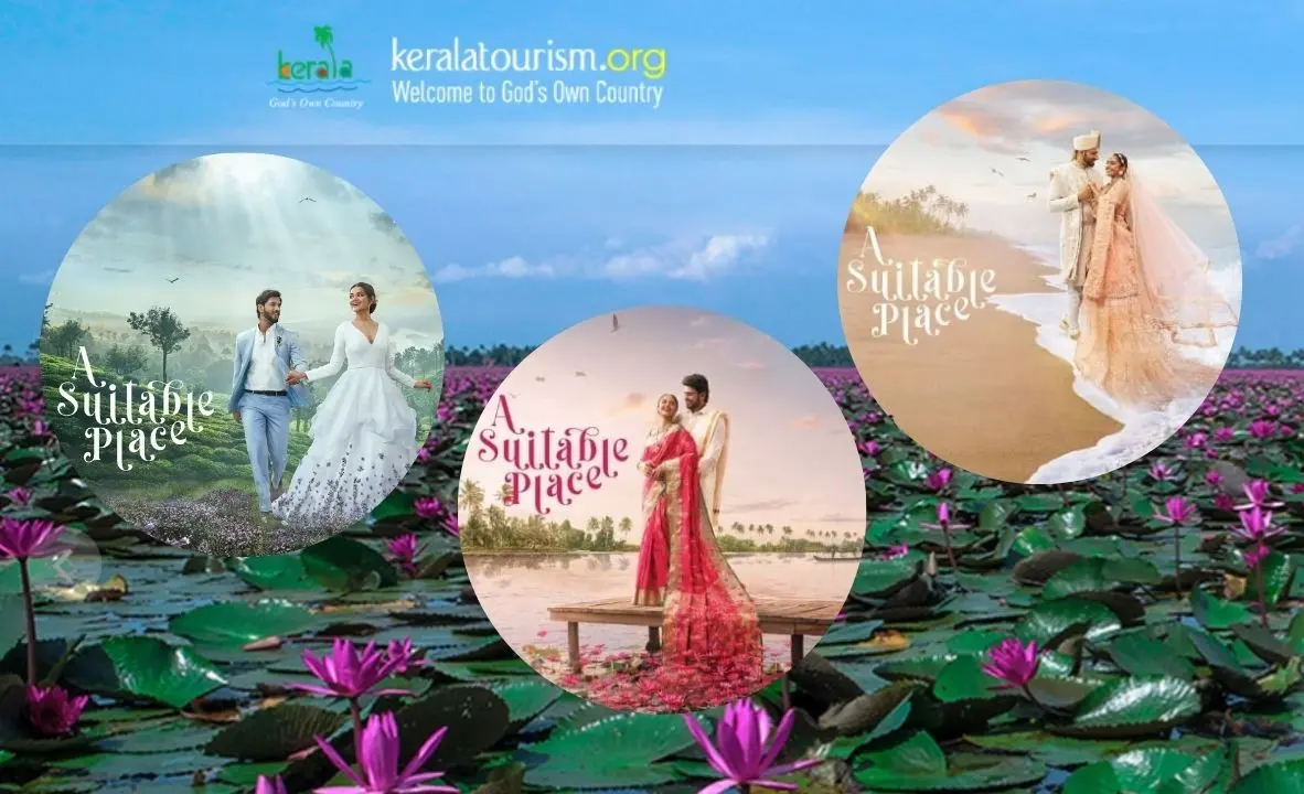 കേരള ടൂറിസം ഔദ്യോഗിക വെബ്സൈറ്റില് പങ്കുവെച്ചിട്ടുള്ള 'ഡെസ്റ്റിനേഷന് വെഡ്ഡിങ്' പരസ്യചിത്രങ്ങള്