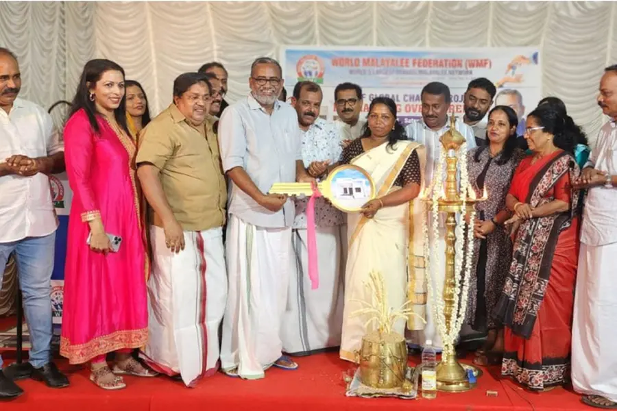 വേള്ഡ് മലയാളി ഫെഡറേഷന്റെ സ്നേഹവീട്: താക്കോല്ദാനം മന്ത്രി പി.പ്രസാദ് നിര്വഹിച്ചു
