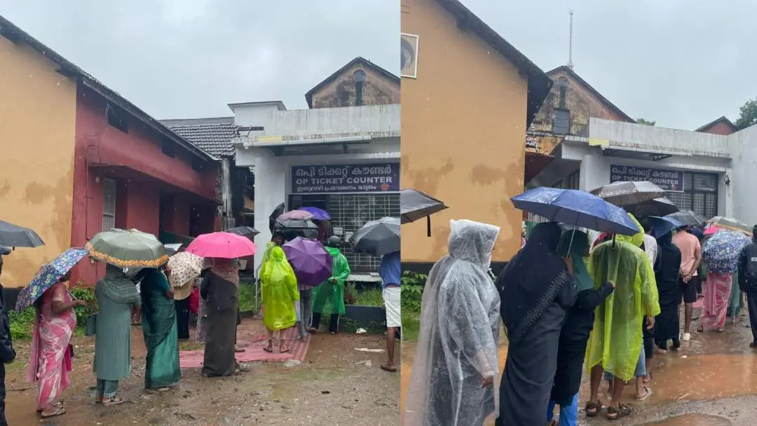 കോഴിക്കോട് ബിച്ച് ആശുപത്രിയിൽ ഒ.പി. ടിക്കറ്റെടുക്കാനുള്ള നീണ്ടനിര