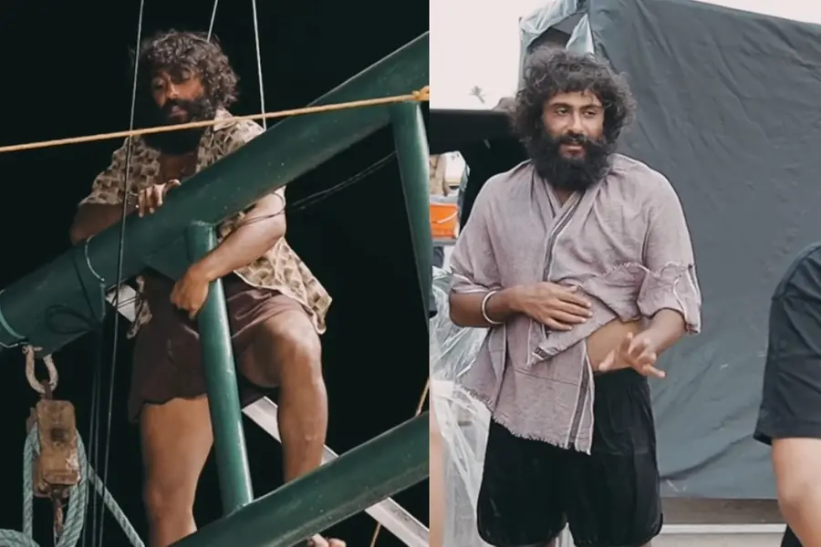 ബോട്ടിലേക്ക് സാഹസികമായി കയറുന്ന പെപ്പേ; 'കൊണ്ടൽ' മേക്കിങ് വീഡിയോ