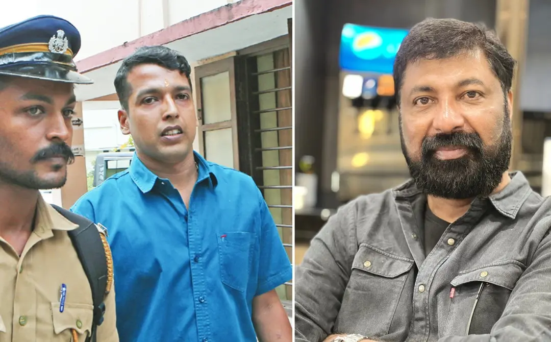 പൾസർ സുനി, സംവിധായകൻ ബൈജു കൊട്ടാരക്കര | ഫോട്ടോ: ആർക്കൈവ്സ്, www.facebook.com/baijujohnkottarakara