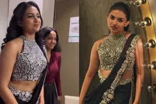 കറുപ്പ് സാരിയില്‍ ഗ്ലാമറസായി മമിത; ഫോട്ടോഷൂട്ട് വീഡിയോ വൈറല്‍