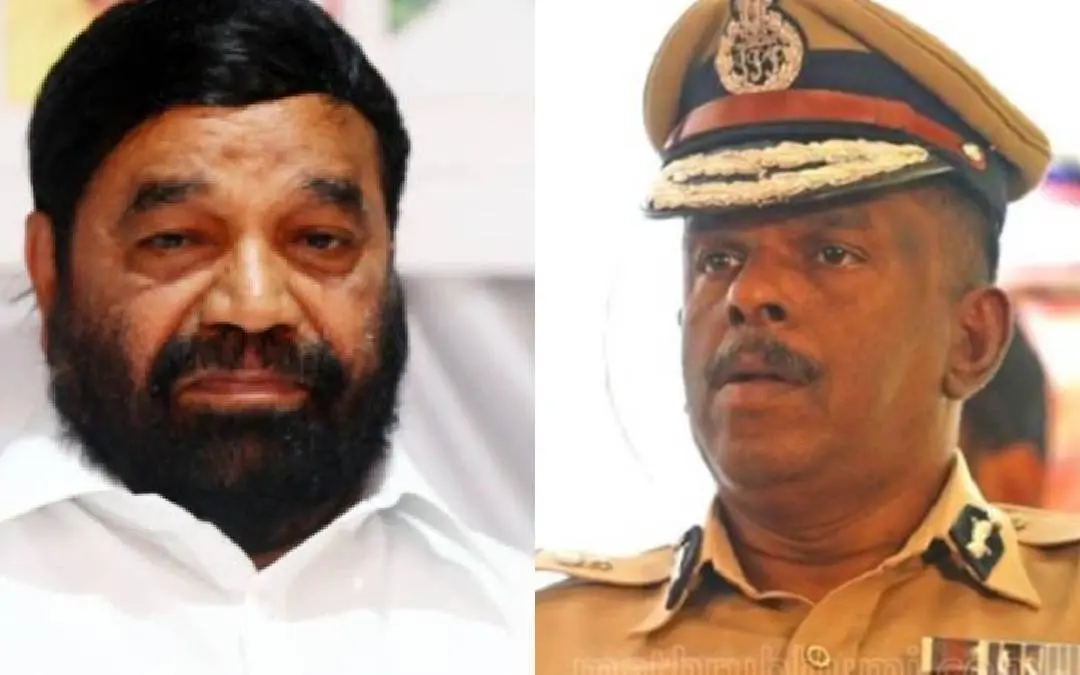 വി.എൻ. വാസവൻ, എഡിജിപി അജിത് കുമാർ | Photo: Mathrubhumi