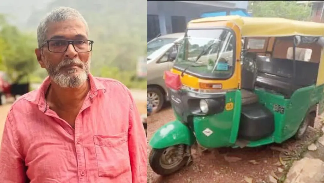 മരിച്ച അബ്ദുള് സത്താറും കാസര്കോട് ടൗണ് പോലീസ് കസ്റ്റഡിയിലെടുത്ത അദ്ദേഹത്തിന്റെ ഓട്ടോറിക്ഷയും. | Photo: Facebook/MBI