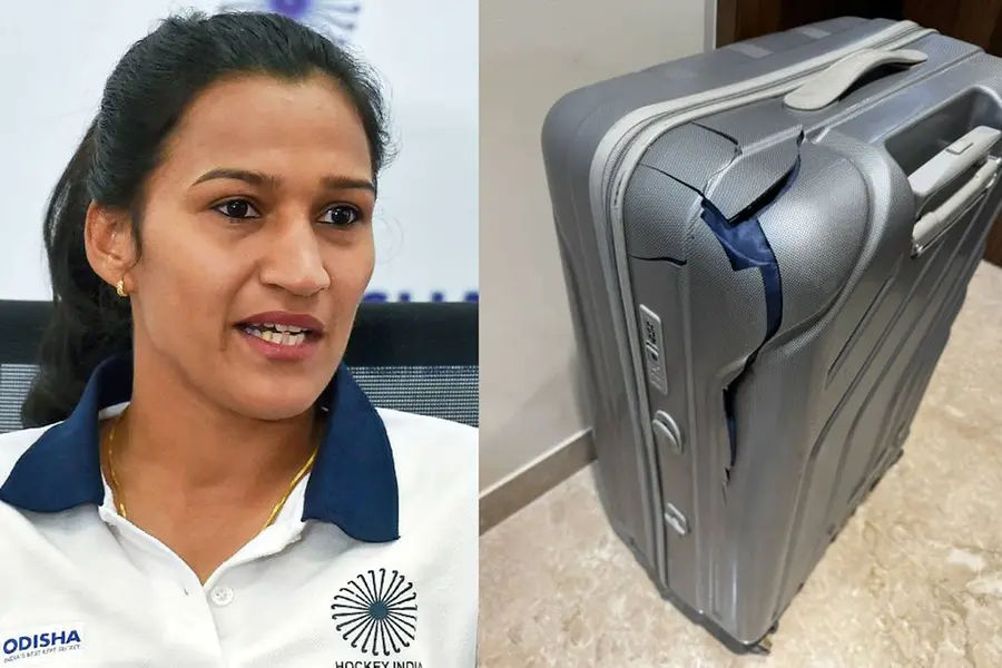 'എയര് ഇന്ത്യയുടെ സര്പ്രൈസിന് നന്ദി'; പൊട്ടിയ ബാഗിന്റെ ചിത്രം പങ്കുവെച്ച് ഹോക്കി താരം റാണി രാംപാല്