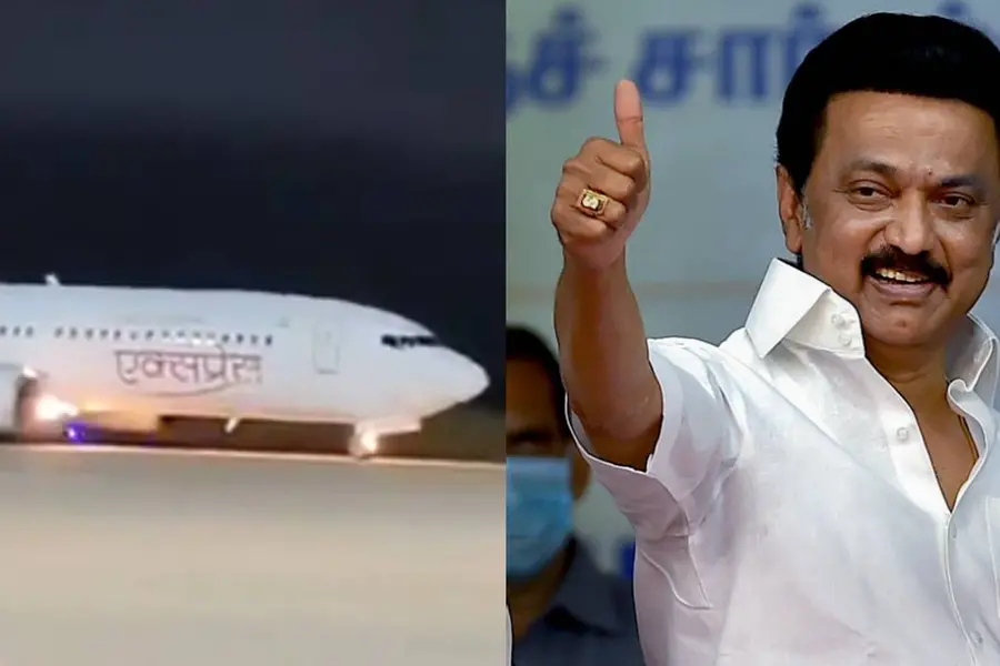 വിമാനത്തിന് സുരക്ഷിത ലാന്‍ഡിങ്: പൈലറ്റിനെയും ജീവനക്കാരെയും അഭിനന്ദിച്ച് സ്റ്റാലിന്‍