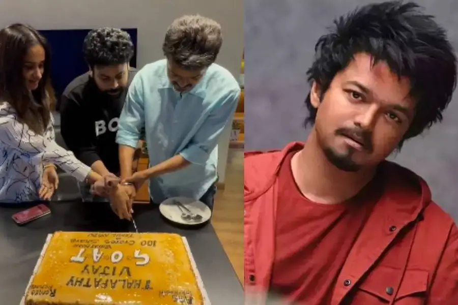 നിർമാതാവിനൊപ്പം കേക്കുമുറിച്ച് വിജയ്; വെെറലായി 'ഗോട്ട്' വിജയാഘോഷത്തിൻ്റെ വീഡിയോ