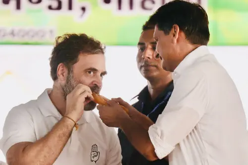 രാഹുൽ ഗാന്ധിക്കായി കോൺഗ്രസ് ആസ്ഥാനത്തേക്ക് ജിലേബി അയച്ച് ഹരിയാണ ബിജെപി