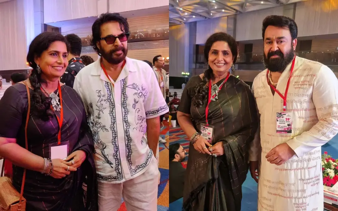 സീനത്ത് മമ്മൂട്ടിക്കും മോഹന്ലാലിനുമൊപ്പം | Photo: Instagram/ Zeenath Ap