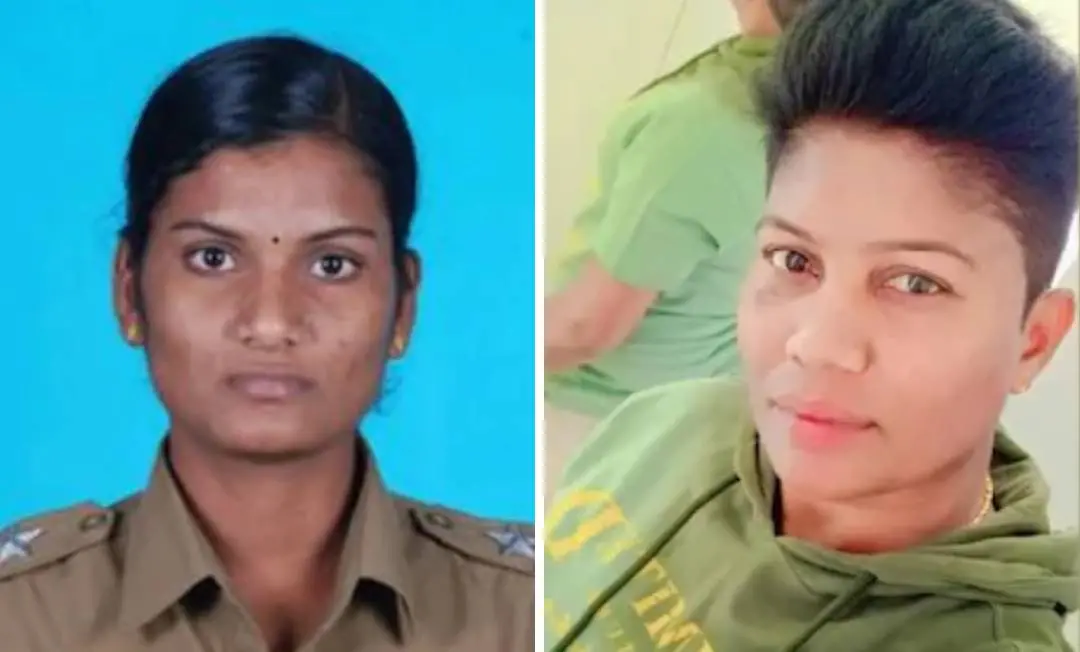 അപകടത്തിൽ മരിച്ച വനിതാ പോലീസുകാർ