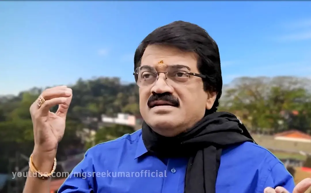 എൻ്റെ പൊന്നുസ്വാമി എന്ന ആൽബത്തിൽ എം.ജി.ശ്രീകുമാർ | സ്ക്രീൻഗ്രാബ്