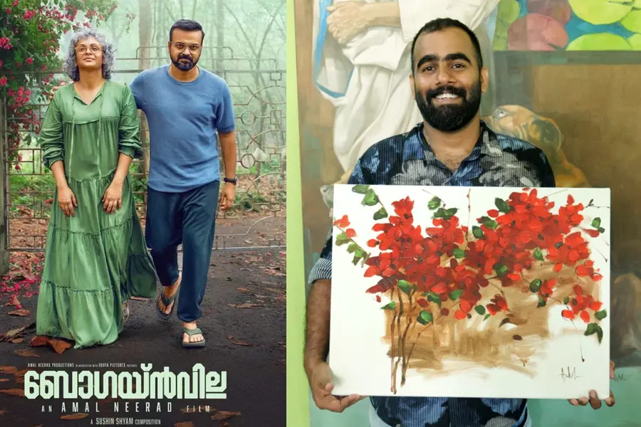 ബോഗയ്ൻവില്ലകൾ പൂവിട്ടത് ആഷിലിന്റെ കാൻവാസിൽ