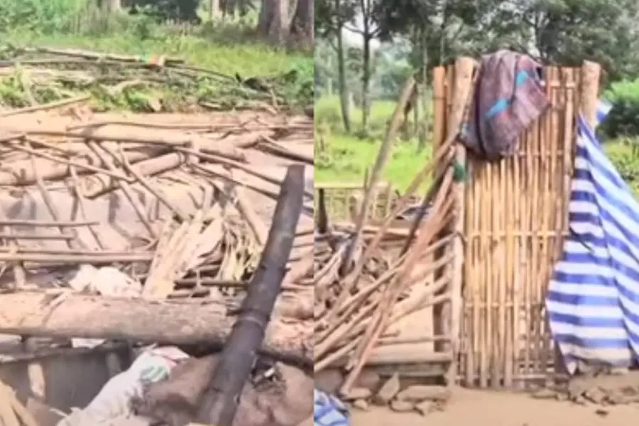 വയനാട് വന്യജീവി സങ്കേതത്തില് ആദിവാസി കുടിലുകള് പൊളിച്ചു നീക്കി; പ്രതിഷേധവുമായി കുടുംബങ്ങള്