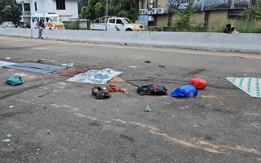 അപകടം നടന്ന സ്ഥലം, ഫോട്ടോ: ഹരി തൃപ്രയാർ