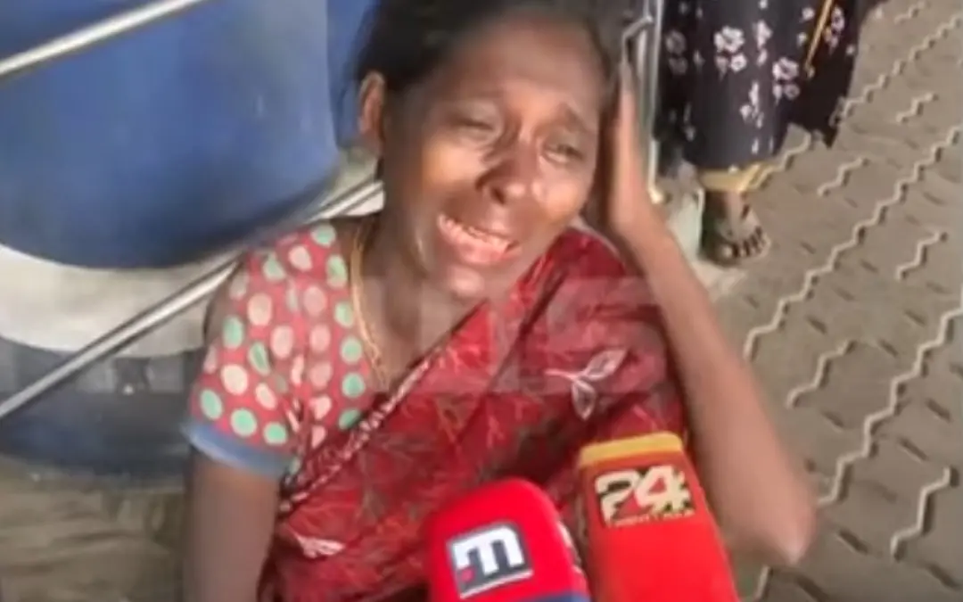 നാലുവയസുകാരനെ നഷ്ടപ്പെട്ട വേദനയില്‍ പൊട്ടിക്കരയുന്ന യുവതി