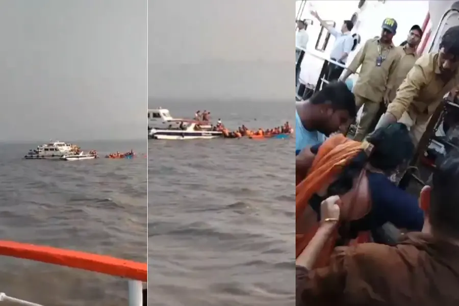 മുംബൈയില്‍ ബോട്ടപകടം: രണ്ട് മരണം, 77 പേരെ രക്ഷപ്പെടുത്തി