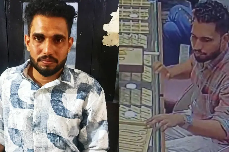 ചുറ്റുംനോക്കി മാല പോക്കറ്റിലാക്കി, പക്ഷേ CCTV ചതിച്ചു; കോഴിക്കോട്ടെ ജൂവലറിയിൽ മോഷണം; പ്രതി പിടിയിൽ