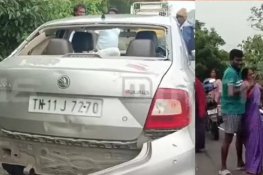 പശുവിനെ മേയ്ക്കുകയായിരുന്ന സ്ത്രീകൾക്കിടയിലേക്ക് കാർ പാഞ്ഞുകയറി അഞ്ച് മരണം; സംഭവം മാമല്ലപുരത്ത്