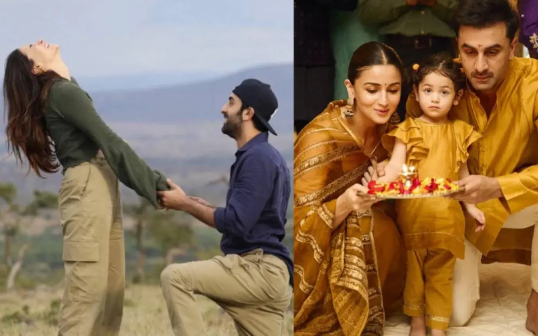 ആലിയ ഭട്ടും രണ്ബീര് കപൂറും മാസായ് മാരയില്/ മകള്ക്കൊപ്പം ദീപാവലി ആഘോഷത്തില് | Photo: instagram/ alia bhatt