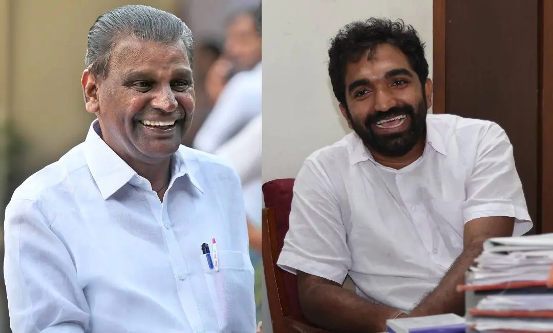 തിരുവഞ്ചൂർ രാധാകൃഷ്ണൻ, ചാണ്ടി ഉമ്മൻ| ഫോട്ടോ: മാതൃഭൂമി