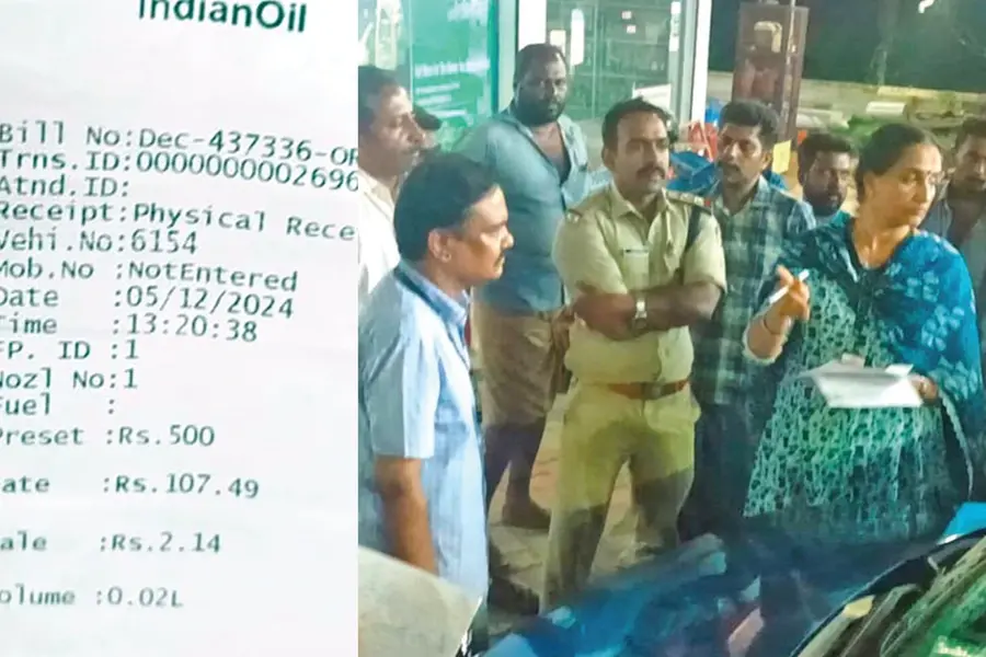 കൊടുത്ത പണത്തിന് ഇന്ധനം നൽകിയില്ല, രോഗിയുമായി പോയ ആംബുലൻസ് വഴിയിലായി; പമ്പ് പൂട്ടി
