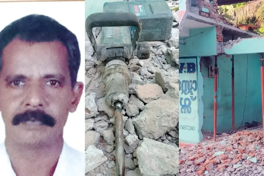 യന്ത്രമുന നെഞ്ചിലേക്ക്, കണ്ടവരെല്ലാം നടുങ്ങി; കോൺക്രീറ്റ് കട്ടർ തുളഞ്ഞുകയറി ദാരുണാന്ത്യം