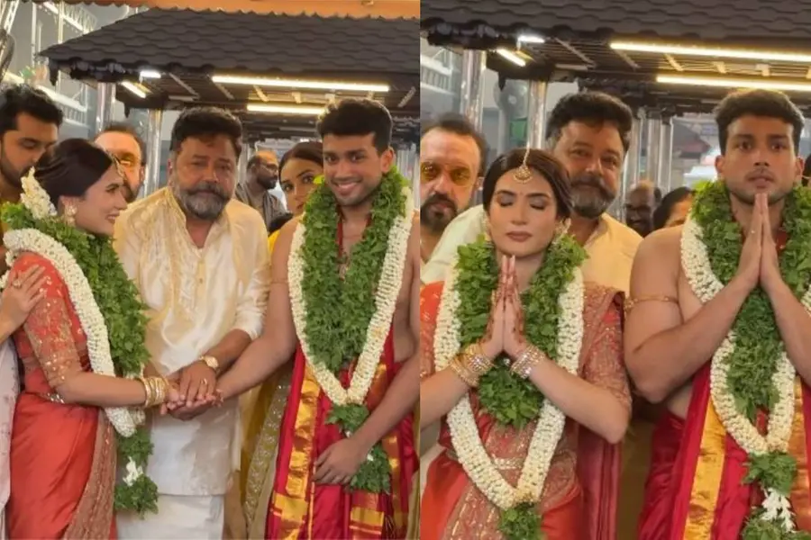ഇനി കൂട്ടായി തരിണി, കാളിദാസ് ജയറാം വിവാഹിതനായി