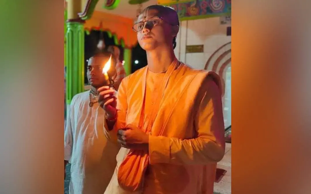 അറസ്റ്റിലായ പുരോഹിതന് ശ്യാംദാസ് പ്രഭു | Photo: X.com/@RadharamnDas