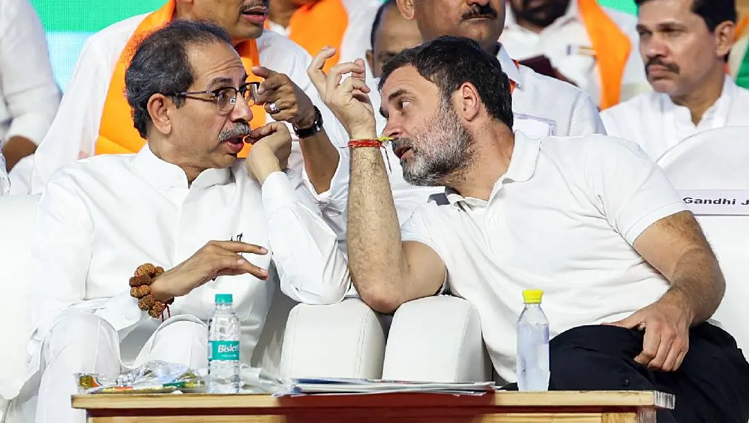 ശിവസേന നേതാവ് ഉദ്ധവ് താക്കറെയും കോണ്ഗ്രസ് നേതാവ് രാഹുല് ഗാന്ധിയും | Photo: ANI