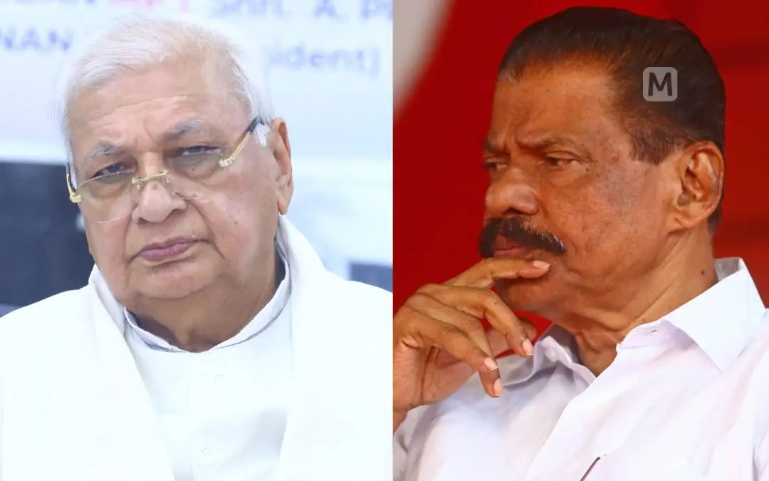 ആരിഫ് മുഹമ്മദ് ഖാന്, എം.വി. ഗോവിന്ദന് | Photo: മാതൃഭൂമി