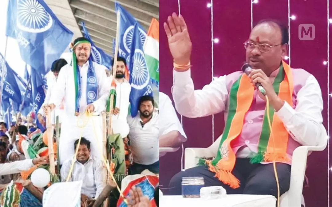 നാന പട്ടോളെ പ്രചാരണത്തിനിടയിൽ, ബജാജ് നഗറിൽ ബവൻകുലെ | Photo: Mathrubhumi