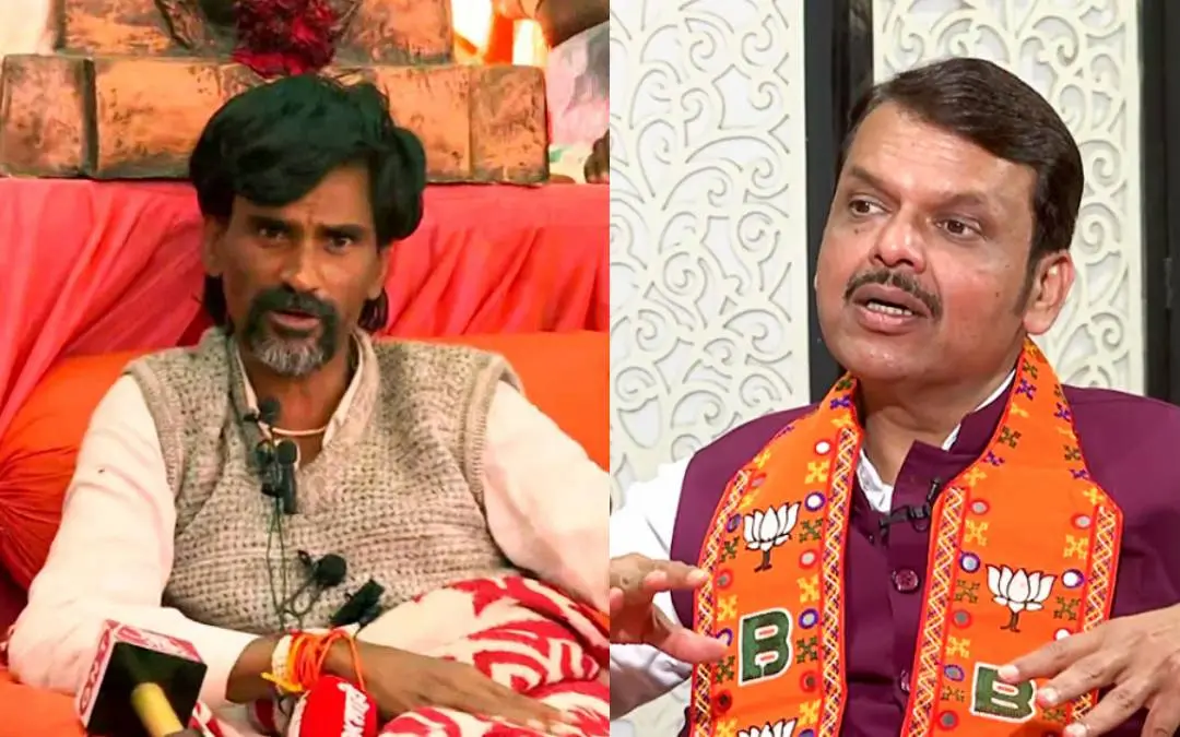 മനോജ് ജരാങ്കെ പാട്ടീൽ, ദേവേന്ദ്ര ഫഡ്നവിസ് | Photo: ANI