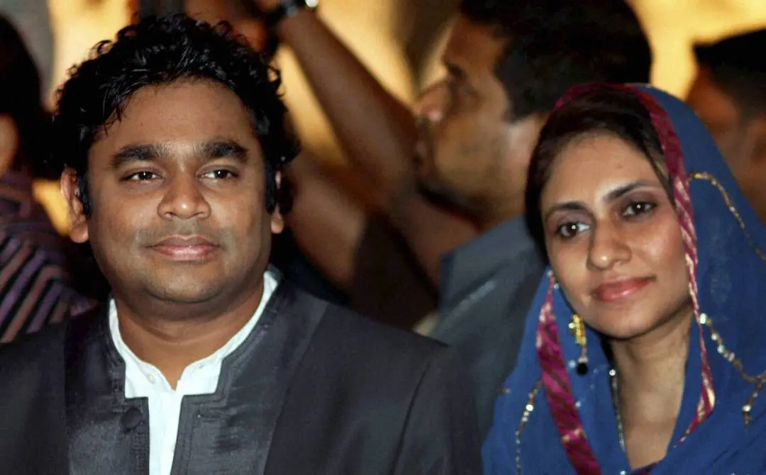എ.ആര്. റഹ്മാനും ഭാര്യ സൈറയും | ഫയല്ചിത്രം | Photo: PTI