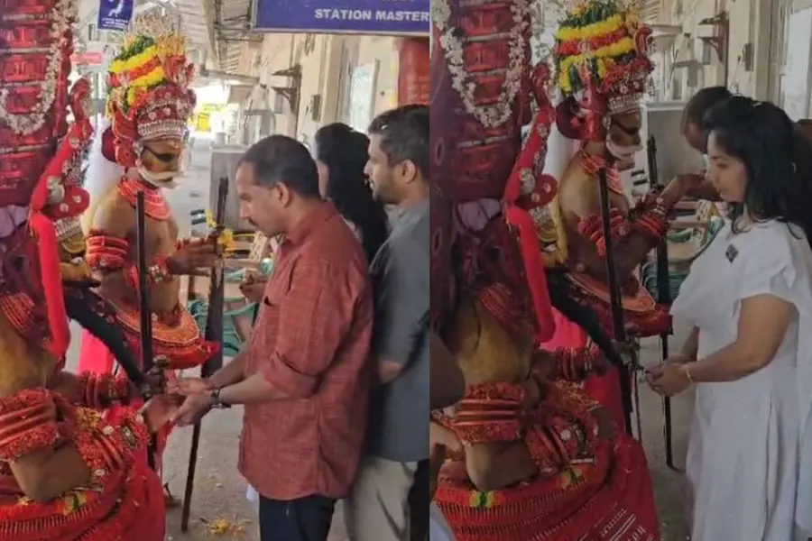 VIDEO | 'യാത്രിയോം ധ്യാന്‍ കീജിയേ, പഴയങ്ങാടി പ്ലാറ്റ്‌ഫോമില്‍ മുത്തപ്പനുണ്ട്'