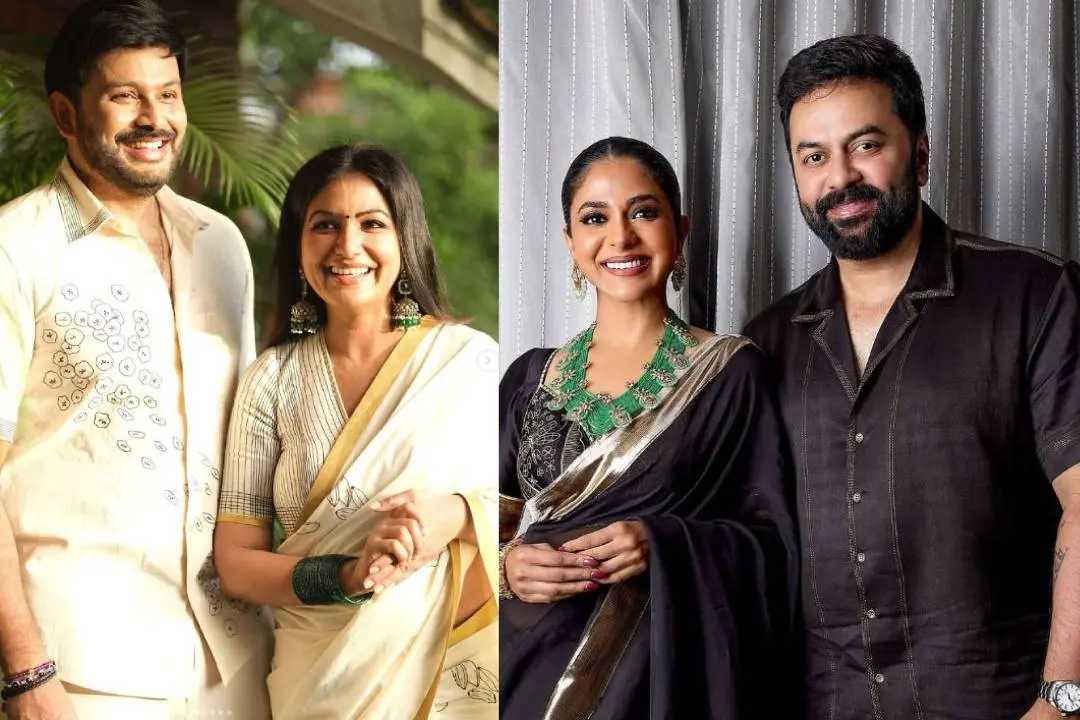 പ്രിയാ മോഹനും നിഹാല്‍ പിള്ളയും/ പൂര്‍ണിമയും ഇന്ദ്രജിത്തും | Photo: instagram/ priya mohan/ poornima indrajith