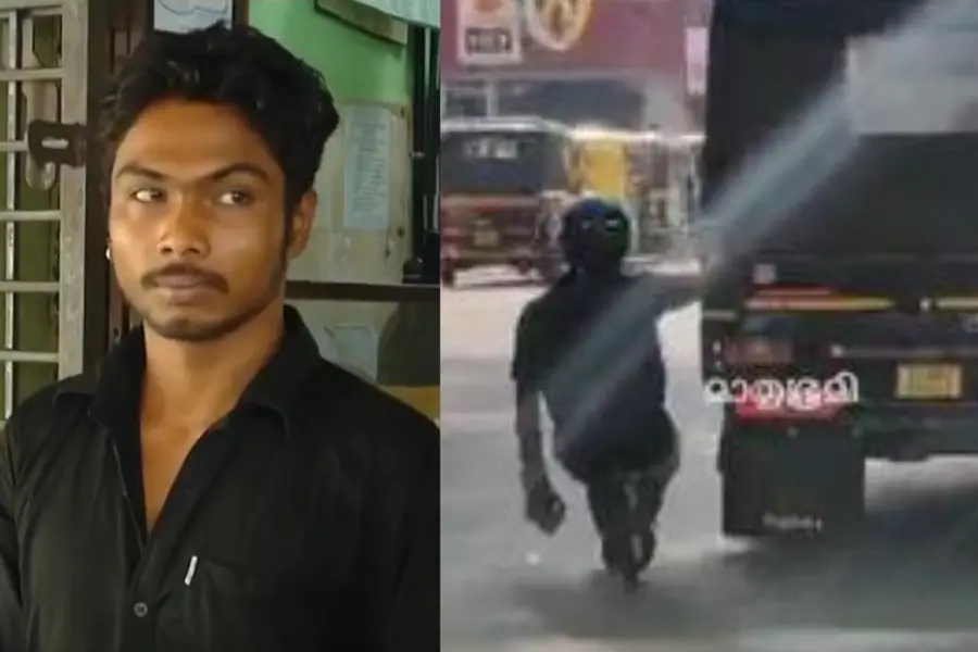 തൃശ്ശൂര് റൗണ്ടില് വാഹനങ്ങള്ക്കിടയിലൂടെ അപകടകരമായ സ്കേറ്റിങ്; മുംബൈ സ്വദേശി പിടിയില്