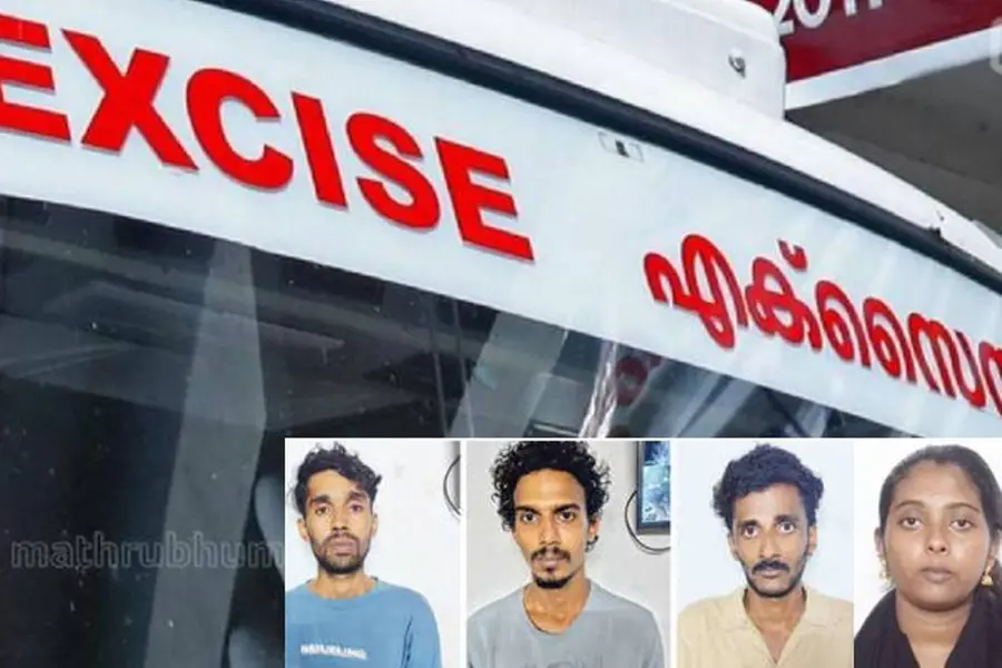 പുതുവത്സര രാത്രിയിൽ ഉപയോഗിക്കാൻ മയക്കുമരുന്ന്; MDMAയും കഞ്ചാവുമായി യുവതിയടക്കം 4പേർ അറസ്റ്റിൽ