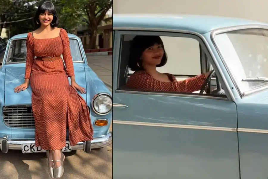 കുഞ്ഞുനാളില് കണ്ട സ്വപ്നം, പിറന്നാളിന് വിന്റേജ് പ്രീമിയര് പദ്മിനി സ്വന്തമാക്കി യുവതി