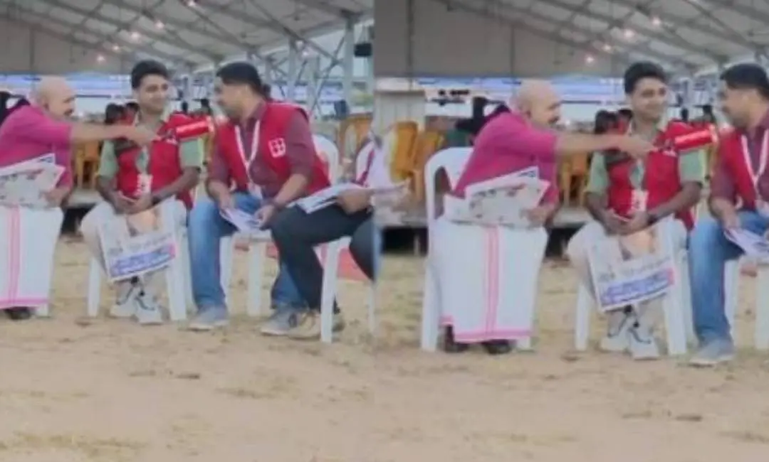നടപടിക്ക് കാരണമായ വീഡിയോയില് നിന്ന്