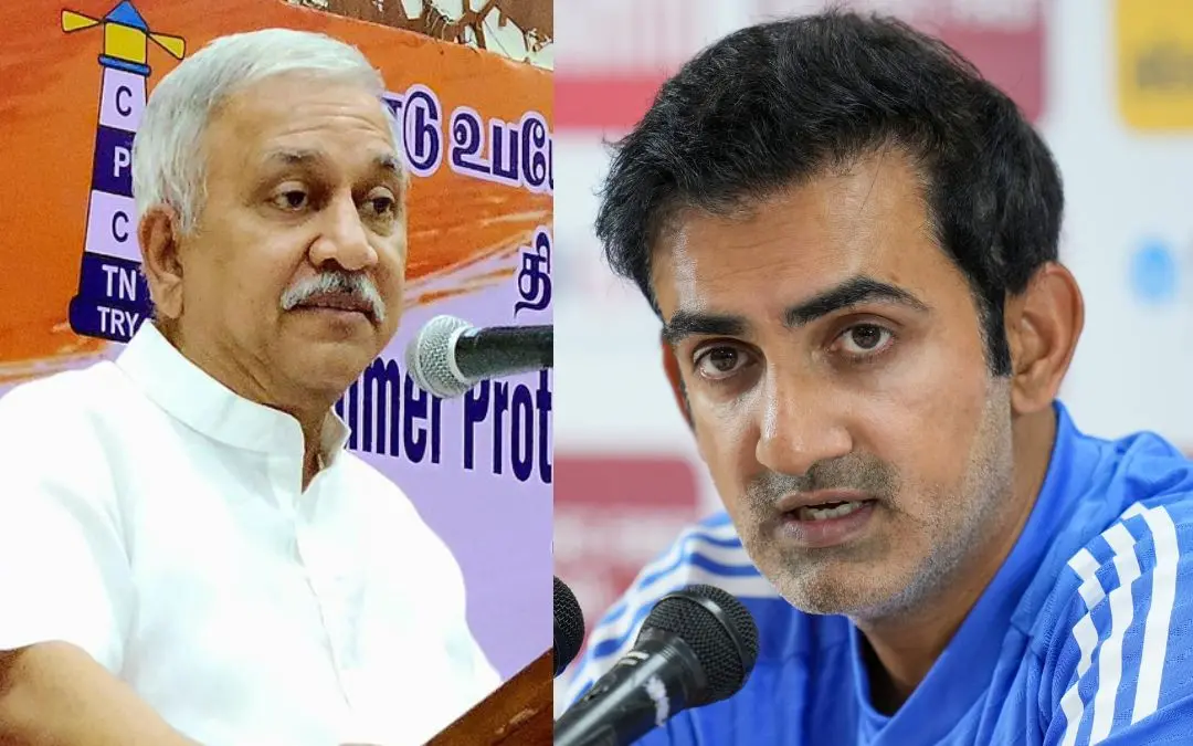 നാരായണൻ തിരുപ്പതി, ഗൗതം ഗംഭീർ | ഫോട്ടോ: x, pti
