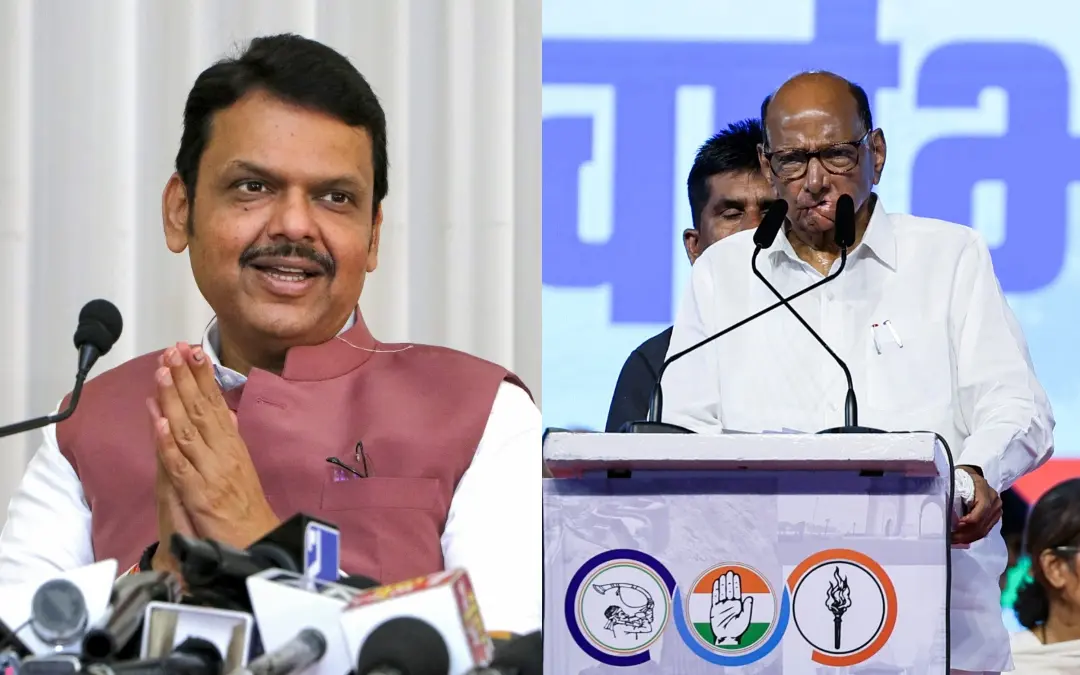 ദേവേന്ദ്ര ഫഡ്നവിസ്, ശരദ് പവാര് | Photo: PTI, ANI