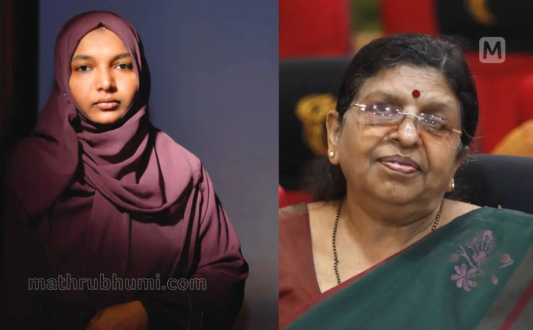 ഹർഷിന, പി.സതീദേവി | ഫോട്ടോ: എൻ.എം.പ്രദീപ്, പി.പി.ബിനോജ് \ മാതൃഭൂമി