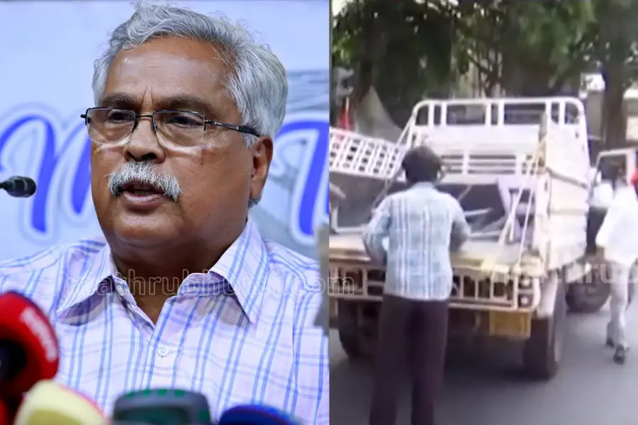 'റോഡിൽ സ്റ്റേജ് കെട്ടിയതെന്തിന്?' AITUC പ്രവർത്തകരെ പരസ്യമായി ശാസിച്ച് ബിനോയ് വിശ്വം, പൊളിച്ചുമാറ്റി