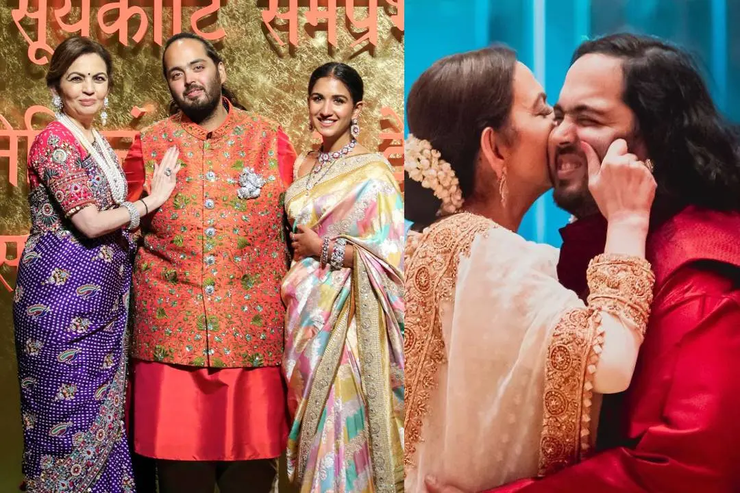 നിത അംബാനി ആനന്ദിനും രാധികയ്്ക്കുമൊപ്പം | Photo: instagram/ nmacc/ ani